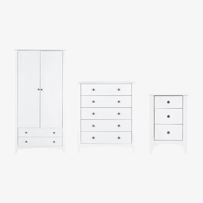 Habitat Habitat Minato 3 Piece 2 Door Wardrobe Set - White