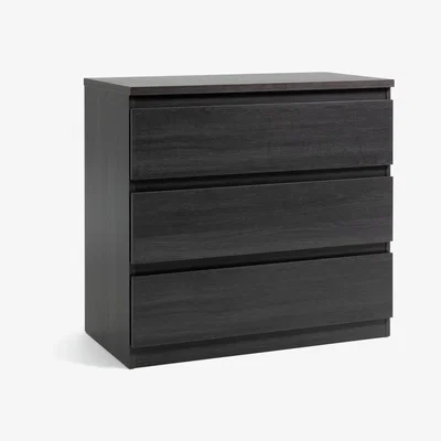 Habitat Habitat Jenson 3 Drawer Chest - Black Oak Effect