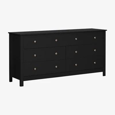 Habitat Habitat Osaka 3+3 Drawer Chest - Black
