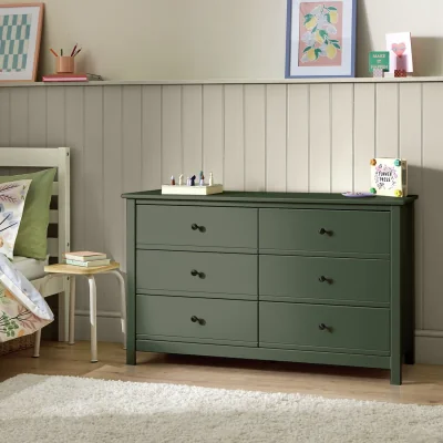 Habitat Habitat Brooklyn 6 Drawer Chest - Green