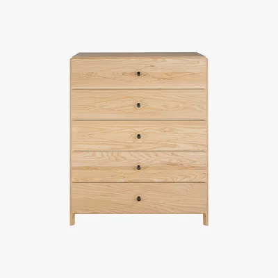 Habitat Letty Ash 5 Drawer Chest, Black