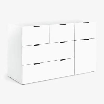 Habitat Habitat Zeke Wide 5 Drawer Chest - White