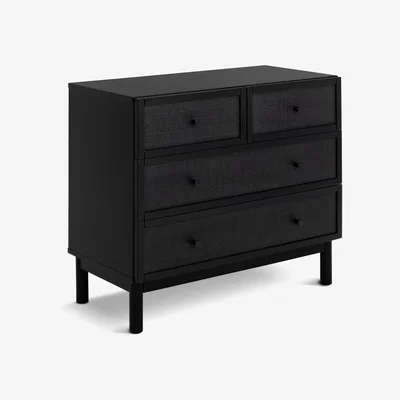 Habitat Habitat Simone 2+2 Drawer Chest -  Black