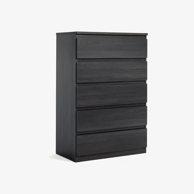 Habitat Habitat Jenson 5 Drawer Chest - Black Oak Effect