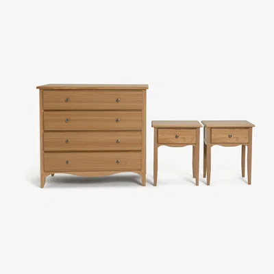 Habitat Habitat Margot 2 Bedside & 4 Drawer Chest Set - Oak