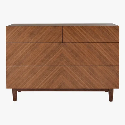 Habitat Verona Walnut Wide 4 Drawer Chest, Walnut