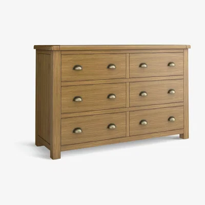 Habitat Habitat Kent 3+3 Drawer Chest - Oak