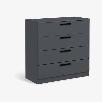 Habitat Habitat Munich 4 Drawer Chest - Anthracite