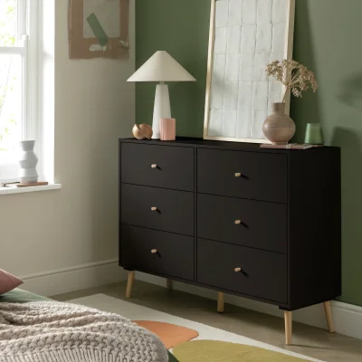 Habitat Habitat Otto 6 Drawer Chest - Black