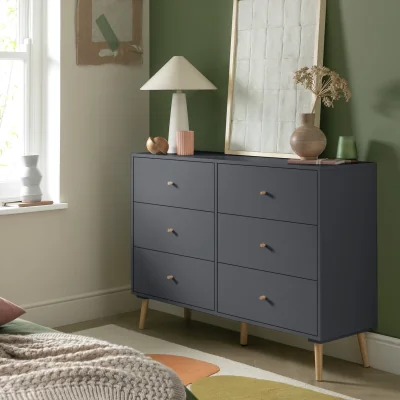 Habitat Habitat Otto 6 Drawer Chest - Grey