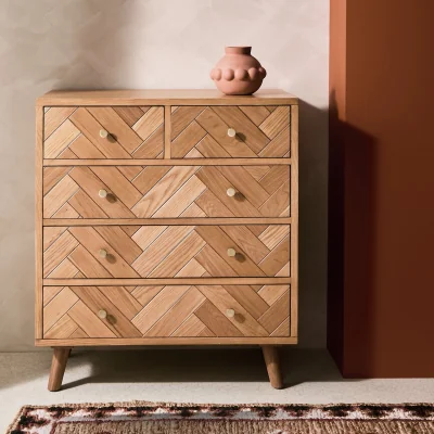 Habitat Habitat Afram 5 Drawer Chest - Oak