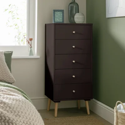 Habitat Habitat Otto 5 Drawer Tallboy - Black