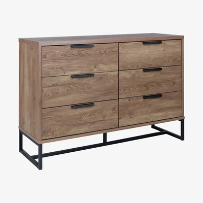 Habitat Habitat Nomad 3 +3 Drawer Chest  - Oak Effect