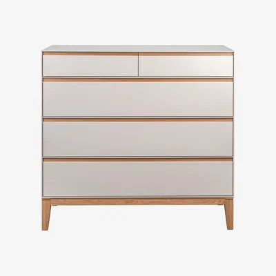 Heal's Heal's Lars 5 Drawer Chest Cashmere - Heal's UK Bedroom Furniture