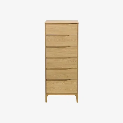 Heal's Ercol Rimini 6Drawer Tall Chest - Heal's UK Bedroom Furniture