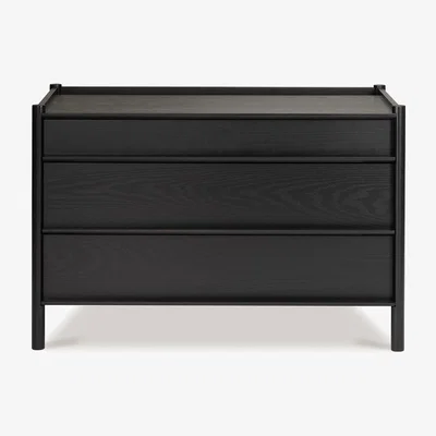 Heal's Case Pala 3 Drawers Chest Black Stain