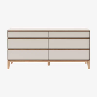 Heal's Heal's Lars 6 Drawer Chest Wide Cashmere - Heal's UK Bedroom Furniture