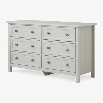 John Lewis Julian Bowen Maine 6 Drawer Wide Chest, Grey