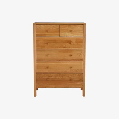 John Lewis John Lewis & Partners Morgan 6 Drawer Chest, Oak