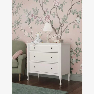 John Lewis Laura Ashley Rosie Children's 3 Drawer Chest, Cotton White