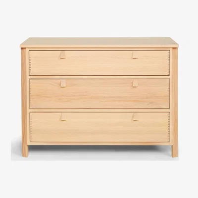 John Lewis Croft Collection Dovetail 3 Drawer Chest Base Unit, Oak