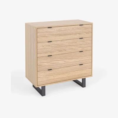 John Lewis John Lewis & Partners Sawn 4 Drawer Chest, Natural