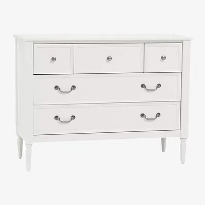 John Lewis Pottery Barn Kids Blythe 5 Drawer Wood Chest of Drawers, French White