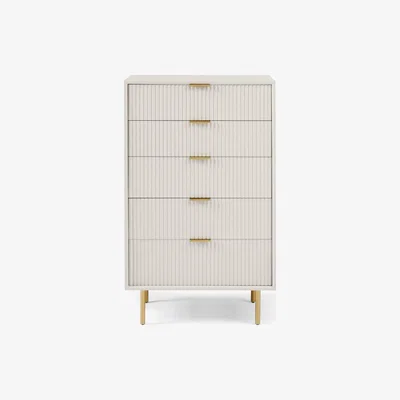 John Lewis west elm Quinn 5 Drawer Chest, Haze
