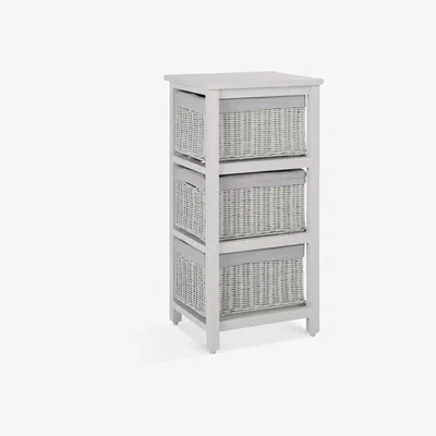 John Lewis John Lewis & Partners Rattan 3 Drawer Unit