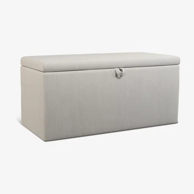 John Lewis John Lewis & Partners Emily Upholstered Ottoman Storage Box
