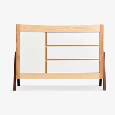 John Lewis Gaia Baby Hera Scandi Dresser, Natural/Walnut