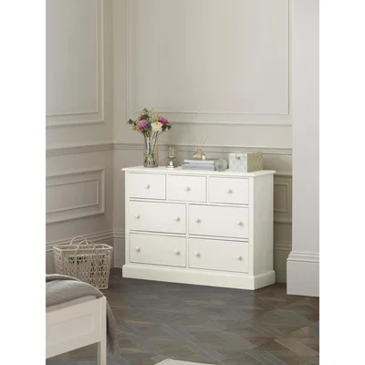 John Lewis Laura Ashley Ashwell 7 Drawer Chest, White