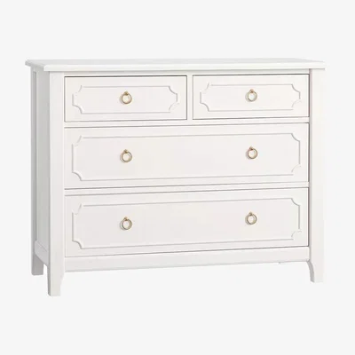 John Lewis Pottery Barn Kids Ava Regency 4 Drawer Wood Chest of Drawers, Simply White