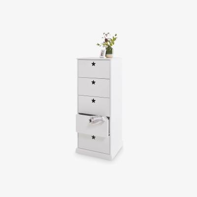 John Lewis Great Little Trading Co Star Bright Tall 5 Drawer Chest, White