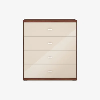 John Lewis John Lewis & Partners Elstra 4 Drawer Glass Front Chest