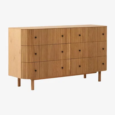 John Lewis west elm Ellington 6 Drawer Chest of Drawers, Oak Veneer