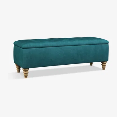 John Lewis John Lewis & Partners Rouen Upholstered Ottoman Storage Box