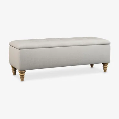 John Lewis John Lewis & Partners Rouen Upholstered Ottoman Storage Box