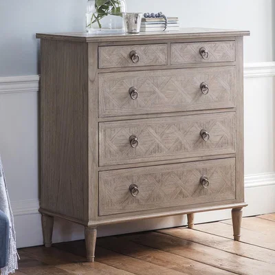 Knees Ivy Mindy Ash 5 Drawer Chest