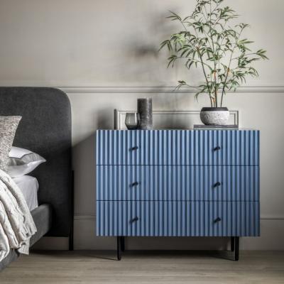 Knees Buckhurst 3 Drawer Chest  - Blue