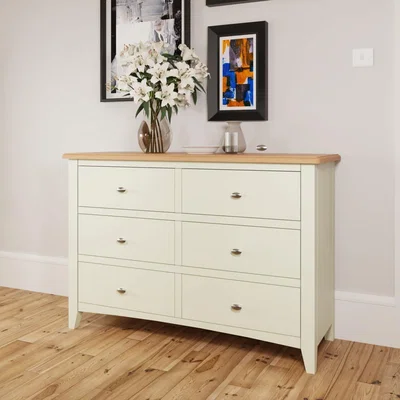 Knees Galileo Pure White 6 Drawer Chest
