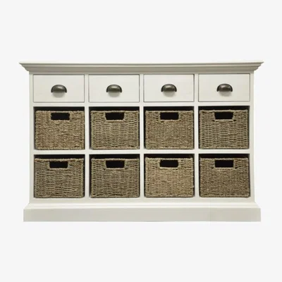 Knees Wilton Willow 4 Drawer 8 Basket Unit - Antique White