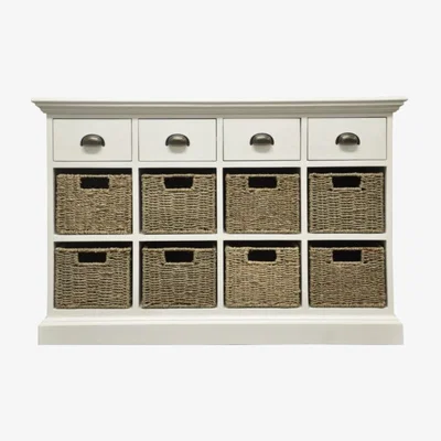 Knees Wilton Willow 4 Drawer 8 Basket Unit - Antique White