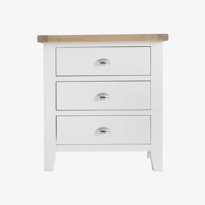 Knees Terranostra Old White 3 Drawer Chest