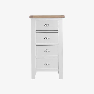 Knees Terranostra Old White 4 Drawer Chest