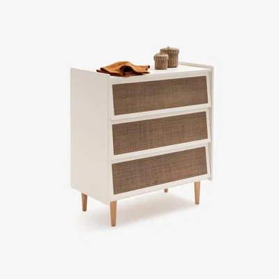 La Redoute Taga Cane Detail Chest of 3 Drawers