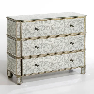 La Redoute Winsome Distressed Mirror Chest of Drawers
