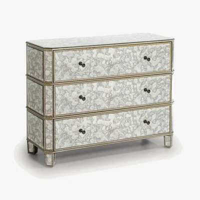 La Redoute Winsome Distressed Mirror Chest of Drawers