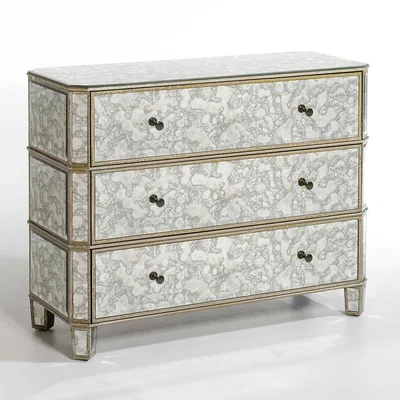 La Redoute Winsome Distressed Mirror Chest of Drawers