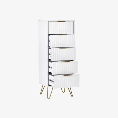 La Redoute Ancona Sculptural Tallboy Chest of 5 Drawers